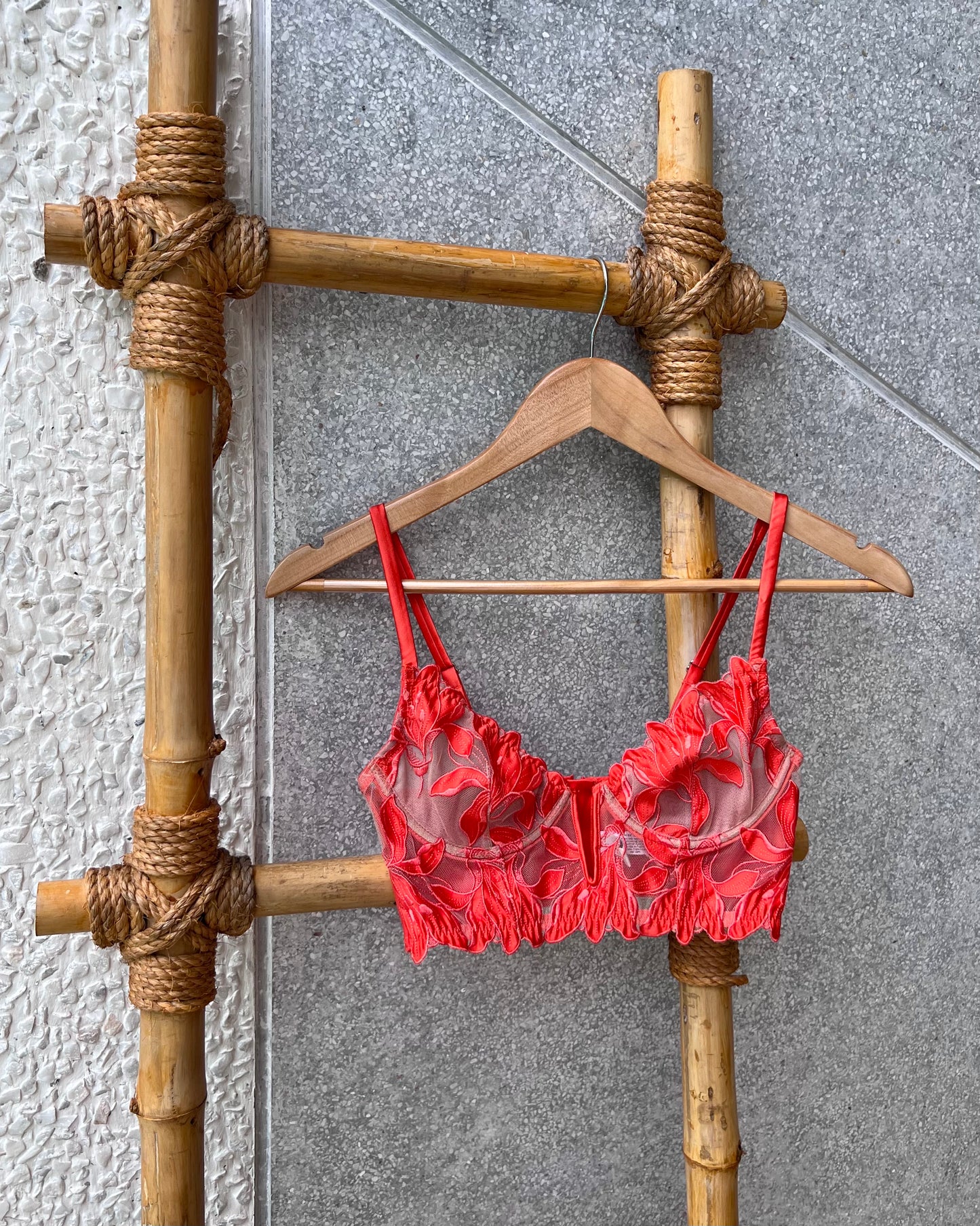 Lily Embroidery Longline Demi Bra