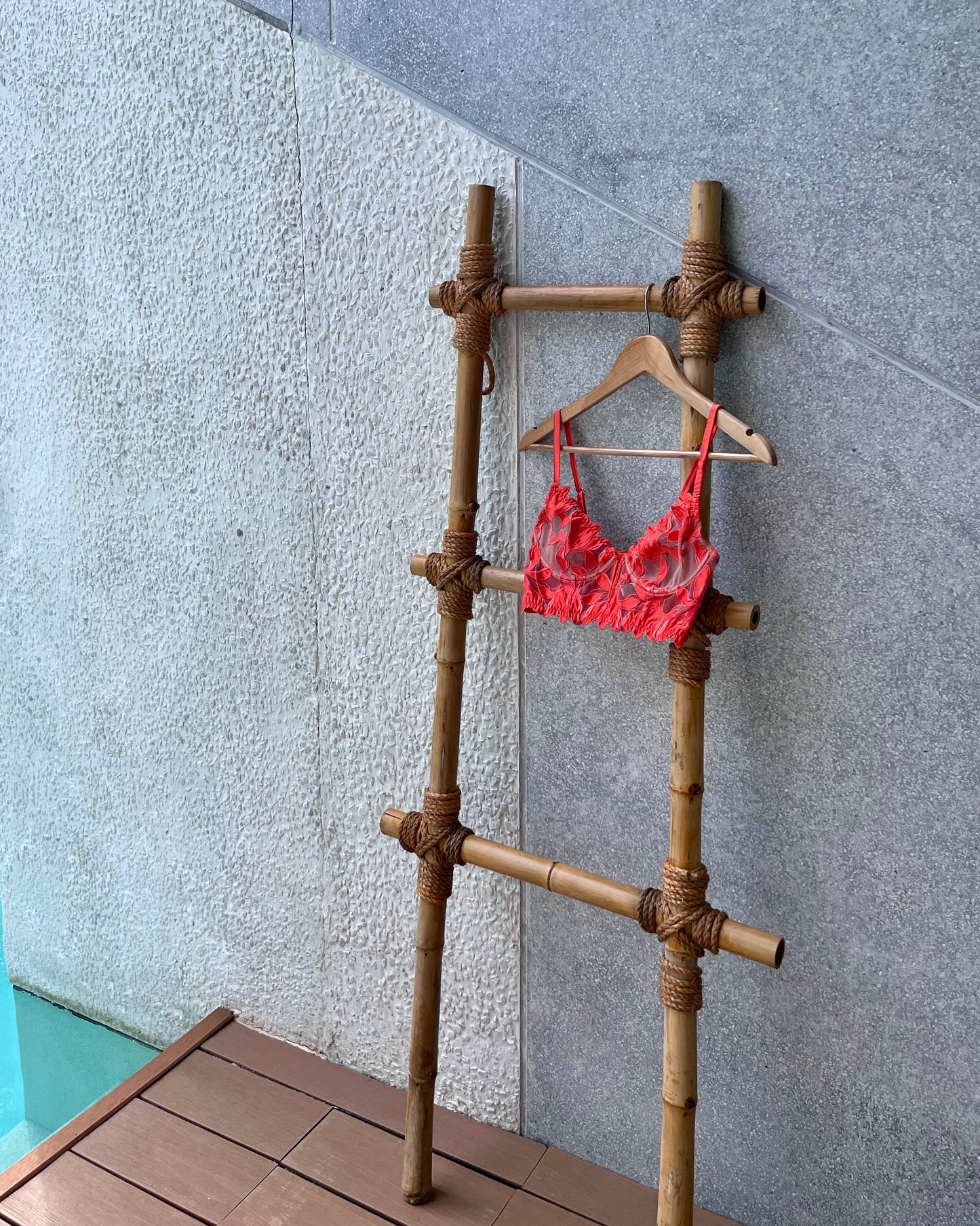 Lily Embroidery Longline Demi Bra